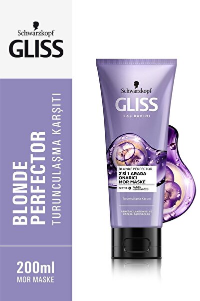 Gliss Blonde Perfector Mor Şampuan 250 ML + Mor Maske 200 ML