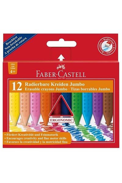 Faber Castell قلم تلوين فابر كاستل جريب جامبو 12 لون