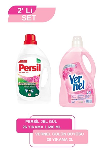 Vernel Gülün Büyüsü 3L + Persil Color Jel 26 Yıkama