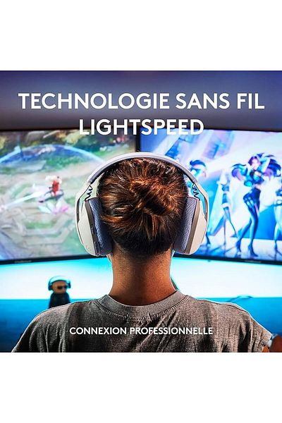 logitech G435 Lightspeed Ve Bluetooth Kablosuz Oyun Kulaklığı Beyaz