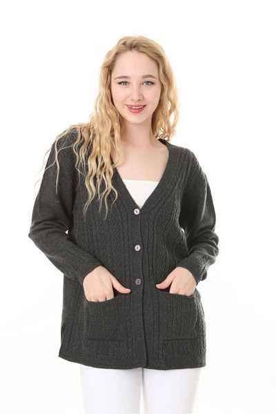 Lamierra Knitwear Embroidered Cardigan