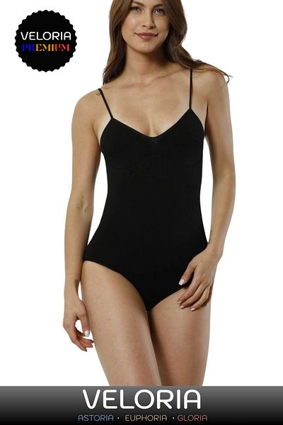 Veloria Premium Series - Laser Cut Recovery Snap-On Slip Bodysuit Corset That Hides Traces
