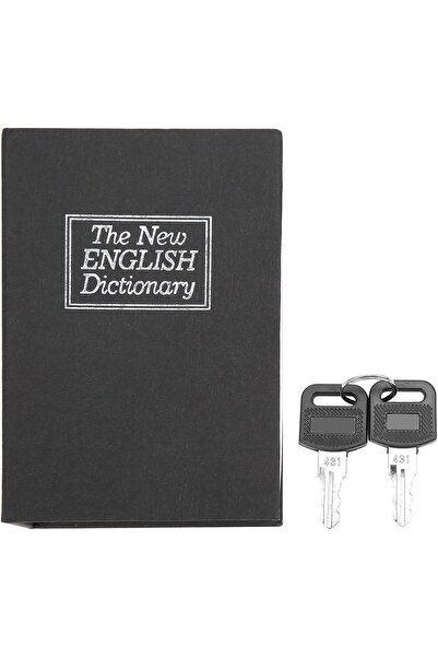 KRİZANTEM Ev için Altın Saklama Kitap Şeklinde Gizli Kasa Kilitli Sözlük Para...