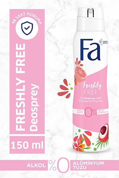 Fa Freshly Free Greyfurt & Liçi Deosprey 150 ml Kadın