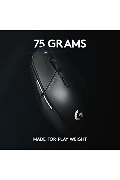 logitech G303 Shroud Edition Wireless Gaming Mouse - HERO 25K 25,600 DPI 75 grams 5-buttons- Black