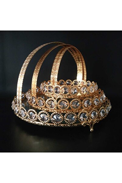 HİLALKRİSTAL KRİSTAL TAŞLI -AYNALI SÖZ-NİŞAN  SEPETİ 3 LÜ SET