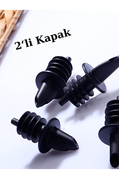 Bev Kitchen 2'li Damlatmaz Yağ Şişesi Tıpası & Kapağı Şişe Ucu Yağlık Sirkelik Sosluk
