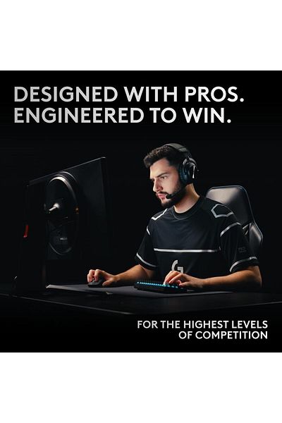 logitech G PRO X 60 LIGHTSPEED Wireless Gaming Keyboard, GX Optical Tactile Switches - Black