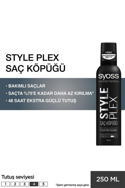 Syoss Style Plex Saç Köpüğü 250 ml - Saç Bakım Ürünü