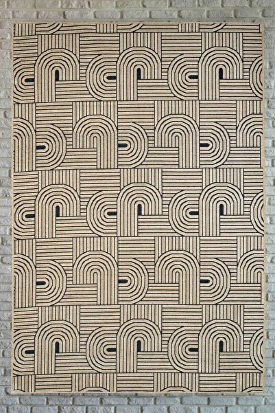 Lorente Home Moreno Viskon Dokuma Halı Kaymaz Taban Yıkanabilir Taş Renkli Salon Halısı 1181