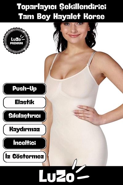 LuZo Premium Series - Seamless and Adjustable Body Gathering Shaping Corset