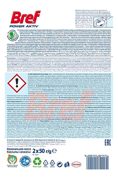 Bref Power Aktiv Tuvalet Bloğu Lavanta 5x2'li Paket