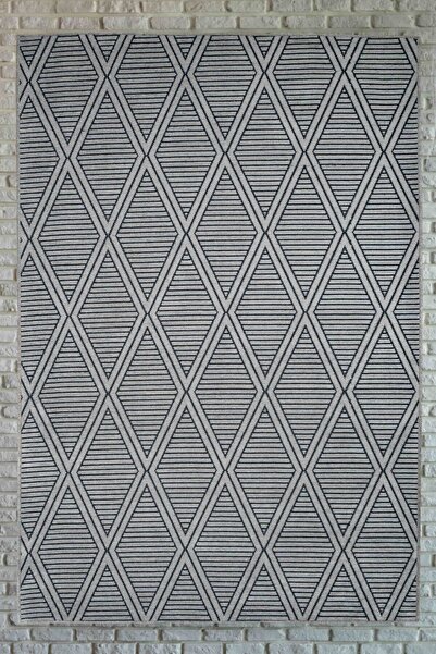 Lorente Home Moreno Viskon Dokuma Halı Kaymaz Taban Yıkanabilir Gri Antrasit ...