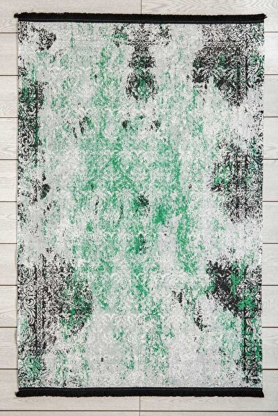 Oriente Home Bohem Desenli Yıkanabilir Şönil Dokuma Halı Saçaklı Kaymaz Taban...