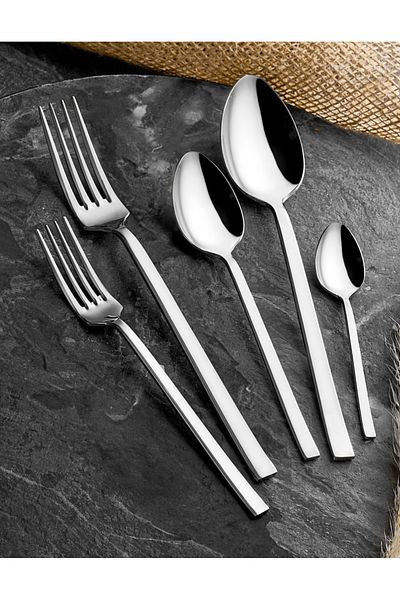 Kısmet Zagori Boxed - 60 Pieces Stainless Spoon Set for 12 Persons