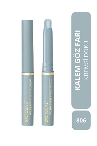 KAJAL Suya Dayanıklı Buz Mavisi Göz Farı - Waterproof Ice Blue Eyeshadow No:806