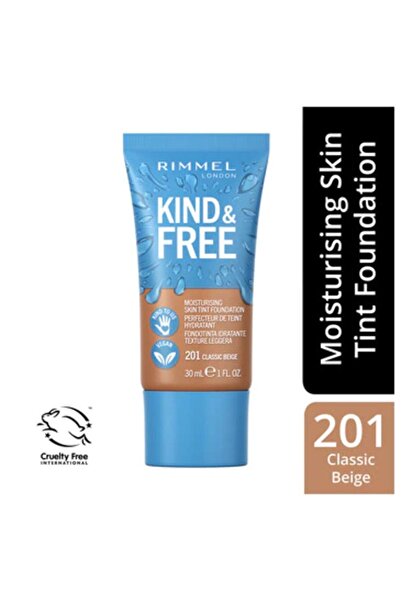 RIMMEL LONDON Kind Free Fondöten Natural Beige No: 201