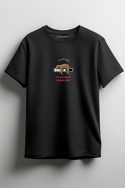 SM Satranç Medya T-Shirt Sloth - Δεν είμαι τεμπέλης, είμαι εξοικονόμηση ενέργειας