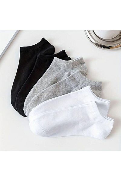 Line Smart Set of 6 Unisex Cotton Comfortable Booties Socks