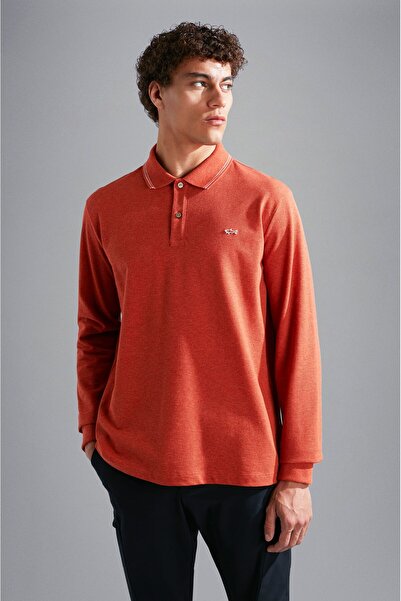 PAUL&SHARK MEN'S KNITTED POLOSHIRT C.WCOTTON