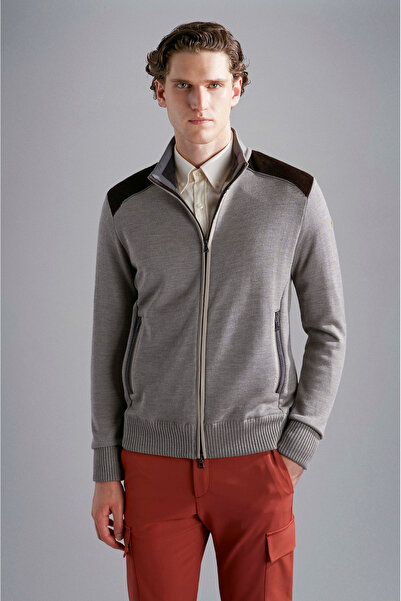 PAUL&SHARK MEN'S ZIPPED PULLOVER C.WWOOL