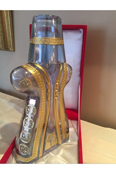 CamNare Cam Kaftan Sürahi Altın Işlemeli