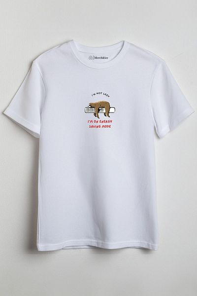 SM Satranç Medya T-Shirt Sloth - Δεν είμαι τεμπέλης, είμαι σε λειτουργία εξοικονόμησης ενέργειας