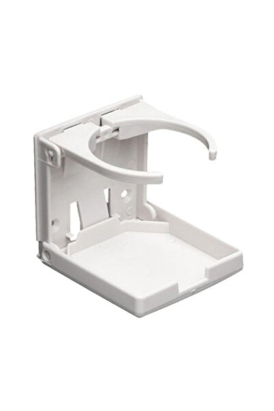 Somay Store Tekne Katlanır Bardaklık Bardak Tutucu Beyaz 68-105mm