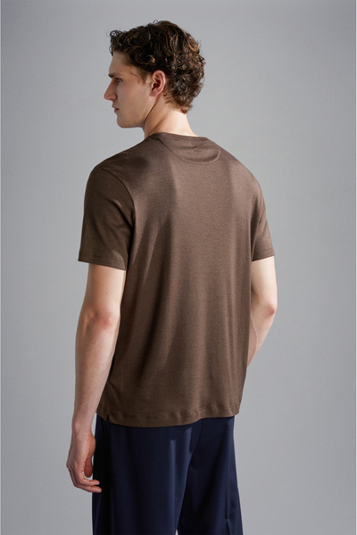 PAUL&SHARK ΑΝΔΡΙΚΟ ΠΛΕΚΤΟ T-SHIRT C.W. ΒΑΜΒΑΚΙ