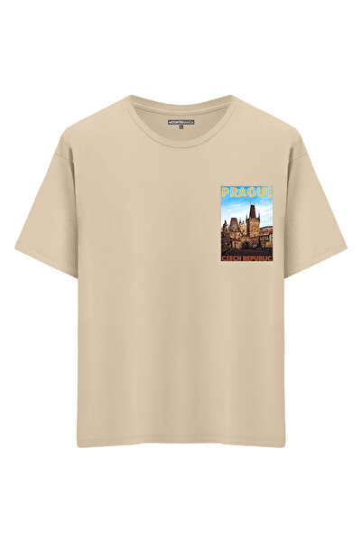 Mounte Bianca Unisex Prag - Oversize kroj T-shirt