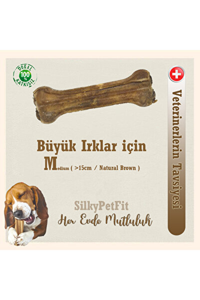 Silky PetFits - Köpek Çiğneme Kemiği / Natural Medium ( >15cm / 80gr )