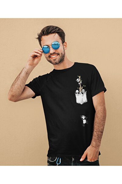 Merch&ice Μπλουζάκι Unisex Falling Panda με στάμπα