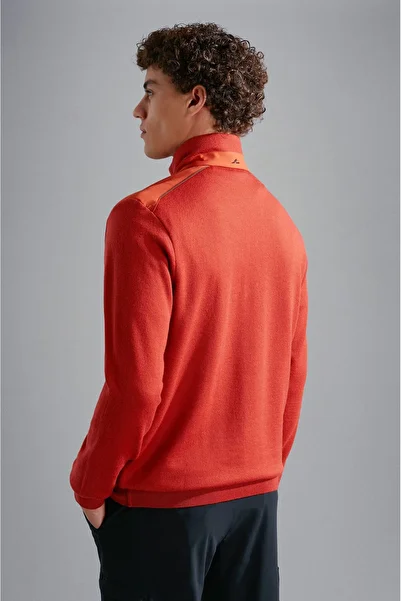 PAUL&SHARK MEN'S ZIPPED PULLOVER C.WWOOL