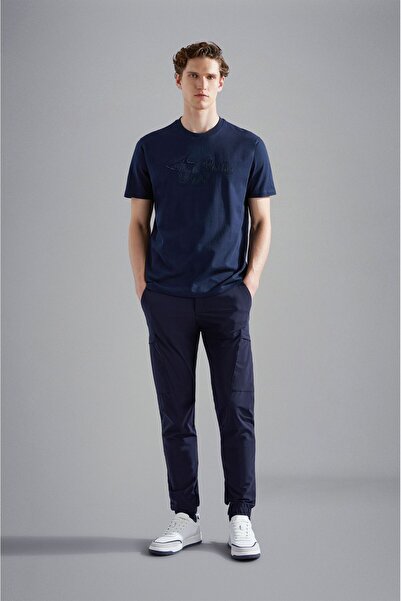 PAUL&SHARK C.W. Βαμβακερό ανδρικό πλεκτό μπλουζάκι