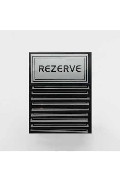 Hesna Natural 10 adet silver masa rezerve yazısı Kafe Lokanta Otel Büfe Resto...