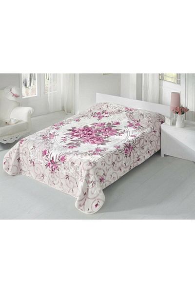 SARAR BATTANİYE Double Wraps Blanket Friuze - Cream