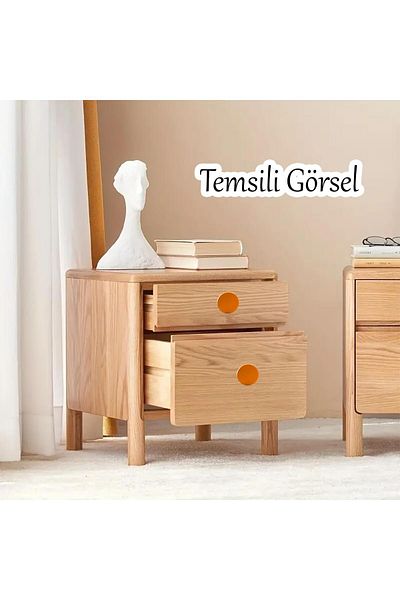 Badem10 Plastic Rotund Plat Culoare Portocaliu 1 Buc Mobilier Cameră Bucătărie Sertar Dulap Mâner Dulap