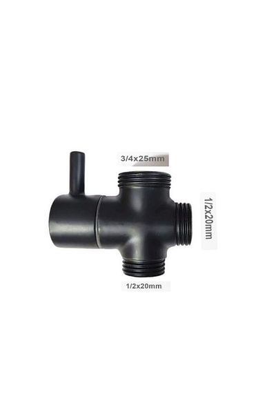 T.U.A. ARMATÜR Robot Shower Set Diverter Valve Black