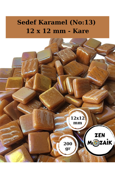 Zen Mozaik Sanatsal Mozaik Çalışmalarınız için 12x 12 mm Kare - Sedefli  Cam ...