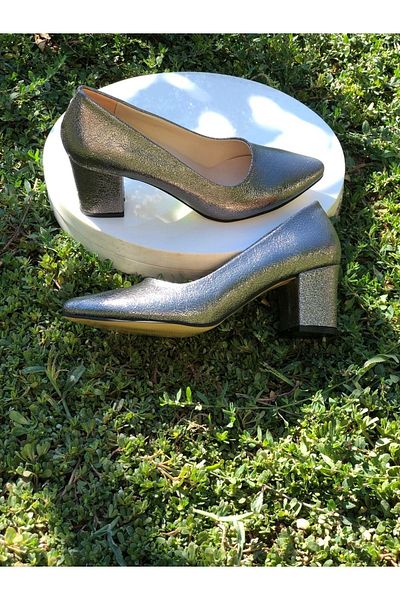 KAFKASLAR 5 cm Thick Heeled Medium Stiletto Shoes
