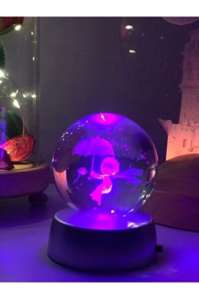 bukalemungift Küçük Prens Işıklı Kristal Cam Küre