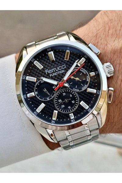 Ferrucci Smoke Color Function Men's Wristwatch