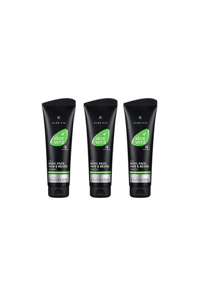 LR Aloe Vera 4’ü 1 Arada Saç Ve Vücut Şampuanı & Yüz Ve Sakal Yıkama Jeli 250...