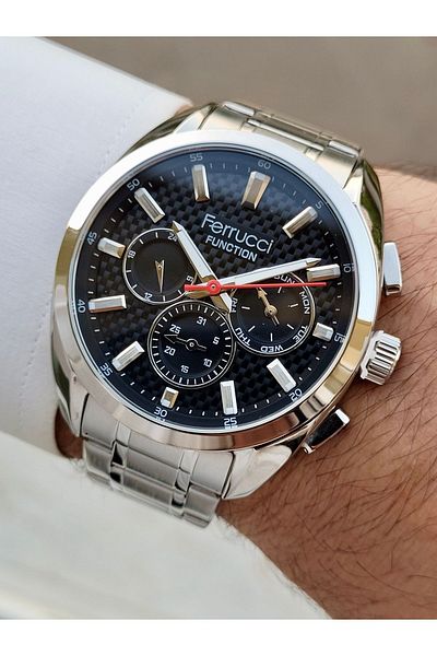 Ferrucci Smoke Color Function Men's Wristwatch