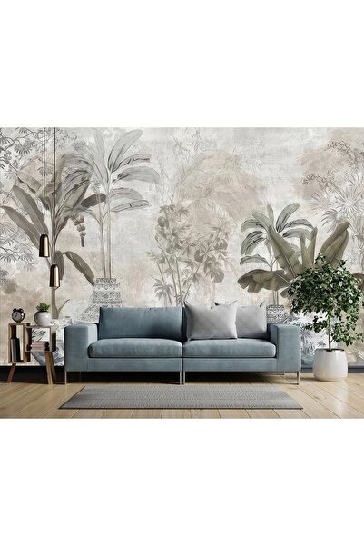 Home Saksılarda bitkiler ve ağaç siluetleri