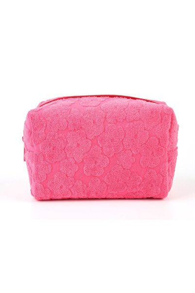 Miniso Yaz Renkleri Serisi Çiçek Dokulu Peluş Kalemlik (Pembe)