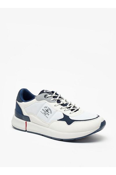 Lee Cooper Men's Colourblock Sneakers with Lace-Up Closure