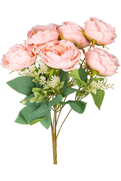 Herdekora Yapay Çiçek Şakayık Buket 7 Dal Pembe 41 Cm.