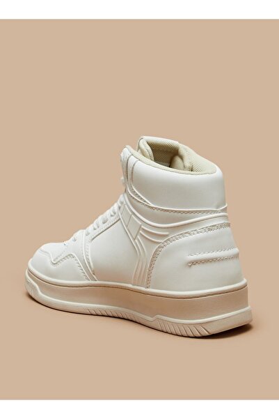 Missy Solid High Top Sneakers with Lace-Up Closure