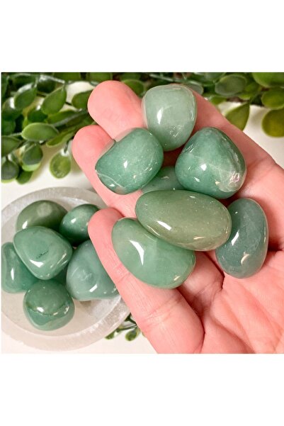 Mystic Energy 1 Adet Cüzdan Boy Tamburlanmış Doğal Aventurin Taşı |ametrin Lav Doğaltaş | Hediyelik Doğaltaş